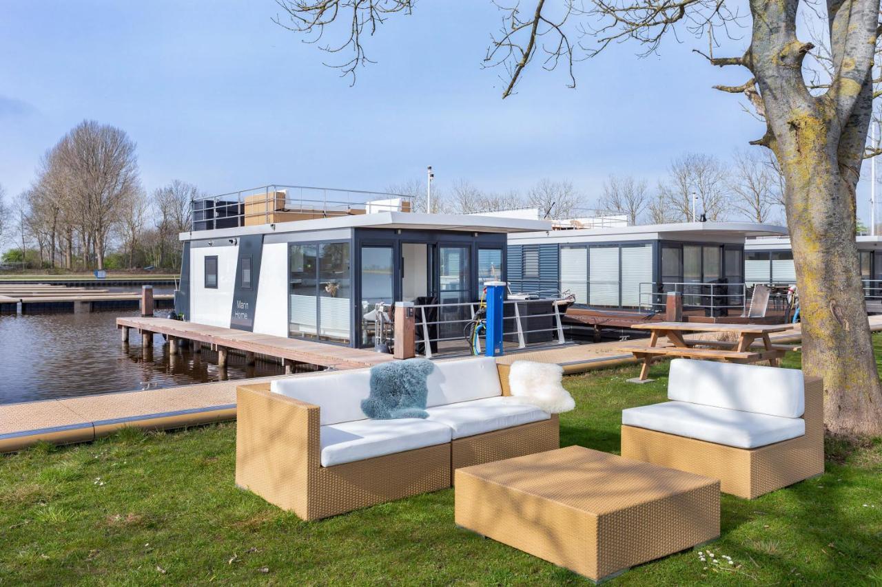 Welcome In - Houseboat Agua Dolce Met Tuin, Paviljoenwei 4, Sneek - Offingawier Dış mekan fotoğraf